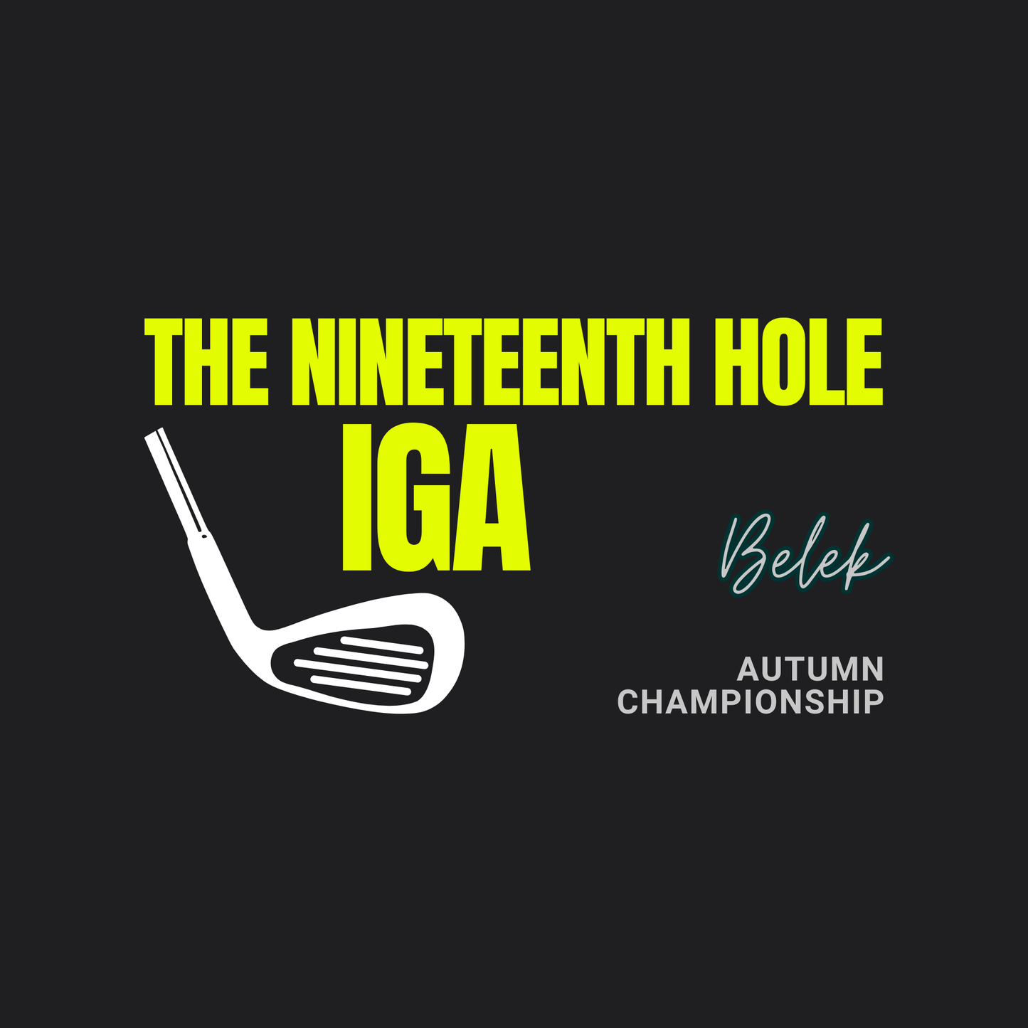 September 'Autumn Championship' Belek